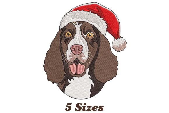Brittany Spaniel Dog Christmas Embroidery Design Review