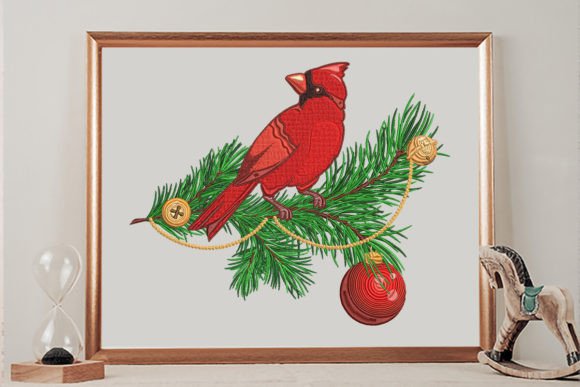 Christmas Arrangement with Cardinal Bird Review