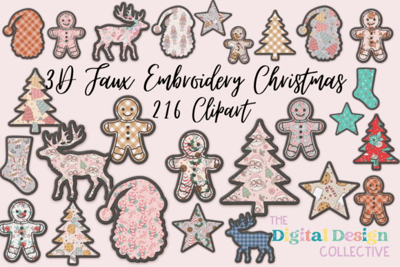 Christmas Faux Embroidery Patch Clipart Review: A Designer’s Perspective