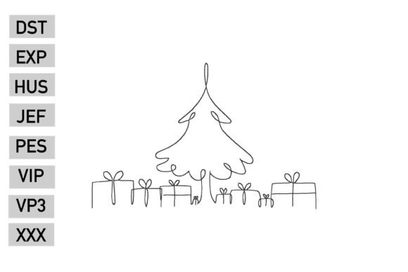 Christmas Tree Line Art Embroidery Review