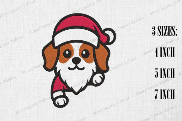 Cute Santa Dog Peeking: A Design Review for Boutique Sweatshirts