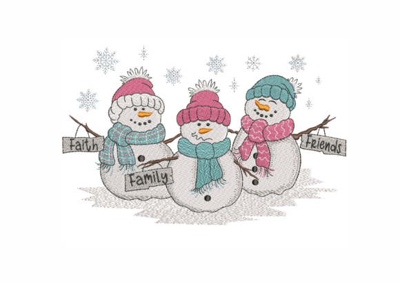 Cute Trio Snowman, Faith Family and Friends Review