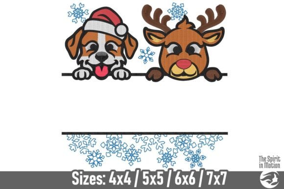 Dog and Rudolph Split Frame Embroidery Review