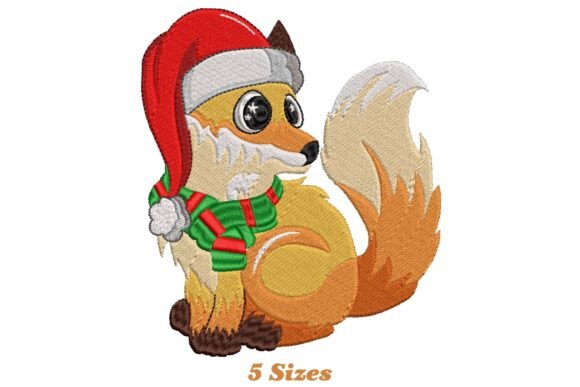 Fox Christmas Embroidery Design Review for Small Business Merch