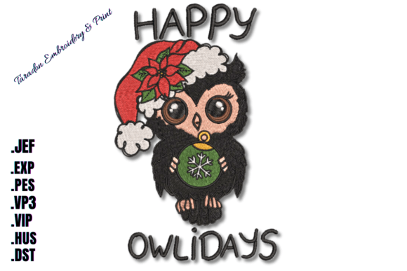 Happy Owlidays Review for Boutique Embroidery Projects