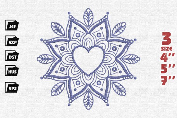 Heart Snowflake Embroidery Design Review
