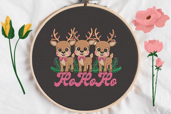 Ho Ho Ho Reindeer Embroidery Design Review