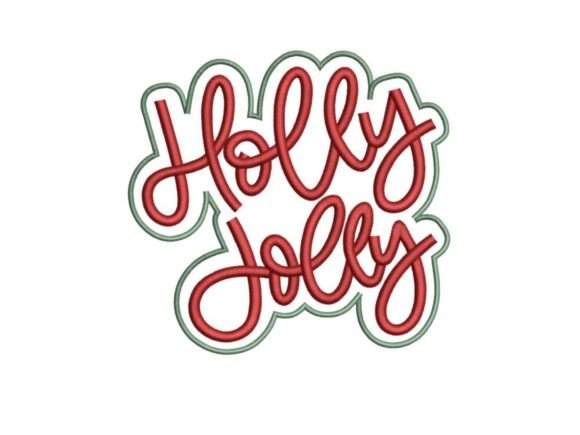Holly Jolly Embroidery Design: A Seasonal Charm for Real Projects
