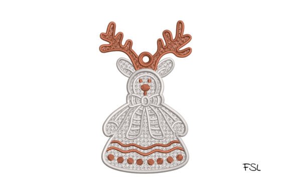 Lace Reindeer: A Delicate Touch for Handmade Gifts