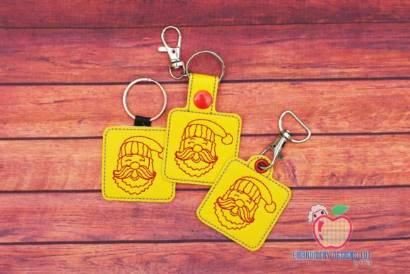 Santa Face ITH KeyFob Snaptab Review: A Festive Embroidery Addition