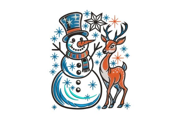 Snowman and Reindeer Winter Embroidery Review