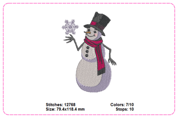 Snowman Embroidery Designs: A Thoughtful Addition to Seasonal Apparel