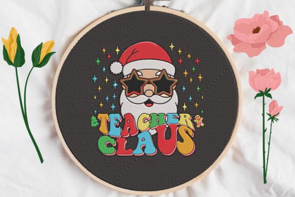 Teacher Claus Christmas Embroidery Design Review
